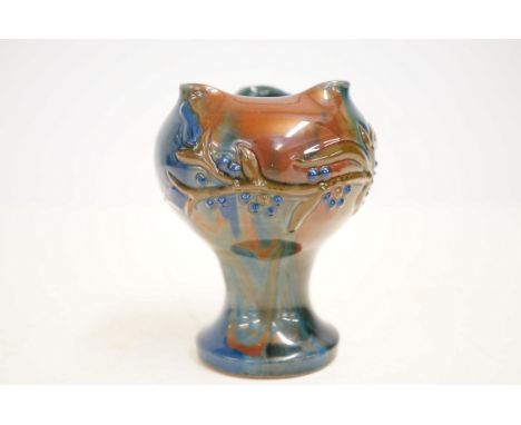 Elton ware studio pottery by Sir Edmond Harry Elton art nouveau style vase Height 11 cm