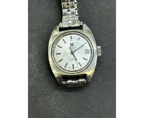 Ladies Tissot automatic mechanical swiss made watch on an expanding speidel bracelet 