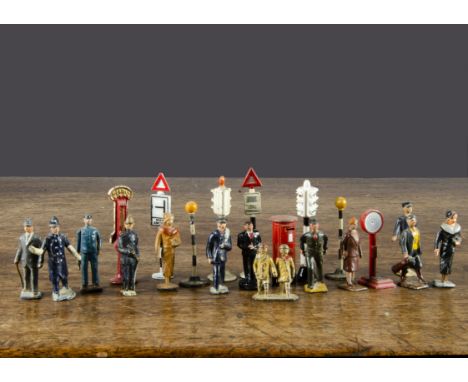 Britains and Taylor &amp; Barrett 40mm Railway related figures, eight Britains, sixteen T &amp; B, four by other makers, acce