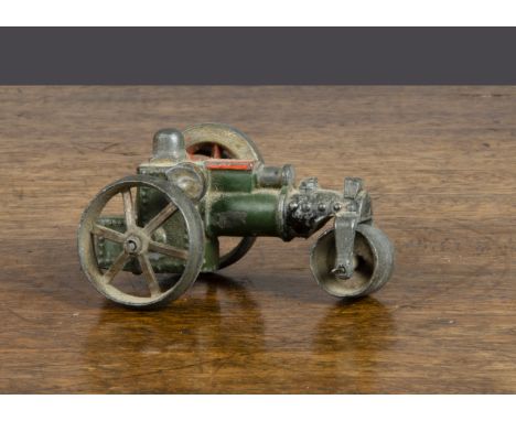 A late 19th Century Britains Century Miniature Road Roller,  from their 1880 catalogue (F, missing stack and axle slightly be