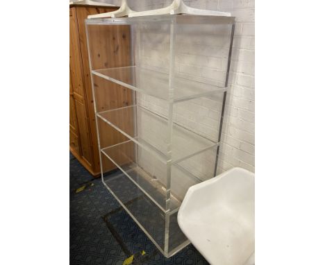 4 SHELF PERSPEX BOOKCASE