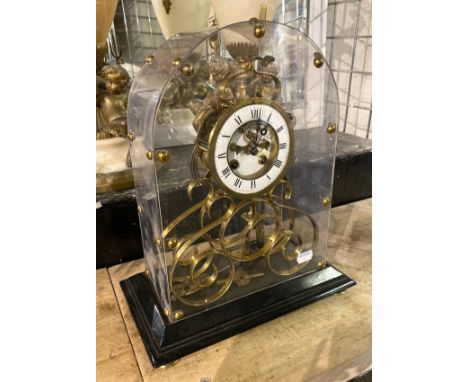SKELETON MANTLE CLOCK - 33.5 CMS (H) APPROX