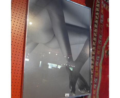 A Bruno Bisang print of a photograph , framed, details to verso 