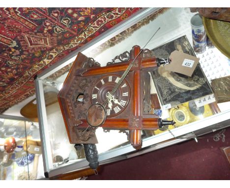 A late 19th century black forest cuckoo clock 