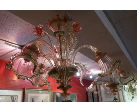 An Ines Fenice Murano glass chandelier