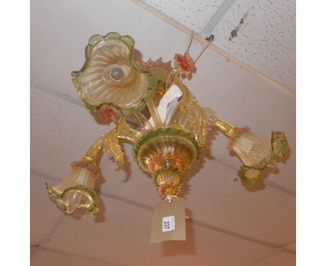 An Ines Fenice Murano glass chandelier