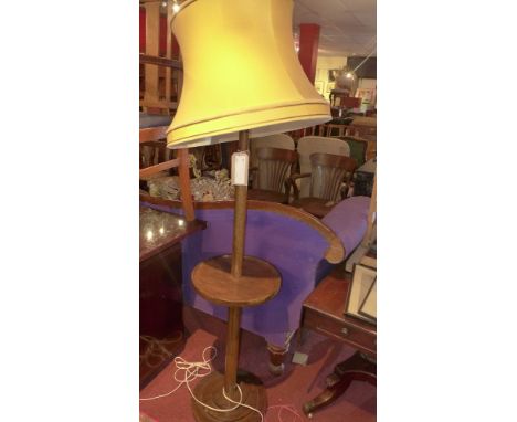 Lamp stand, oak 1940's 