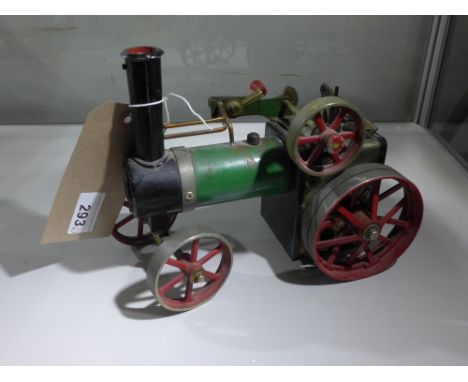 A Mamod steam engine together with a 'Tin Lizzie' model Ford car