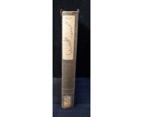 ROGERS, REVEREND HENRY: 'THE CALENDARS OF AL-HALLOWEN, BRYSTOWE'published by Light and Ridler, Bristol 1846, in card binding 