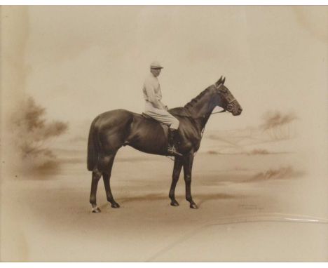 After Clarence Hailey, C R Pawson, Music Hall, Horse and jockey print, dated Newmarket, 1920, 51 x 41cm.
