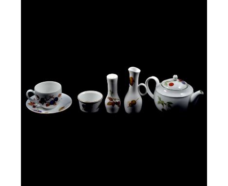 A small collection of Royal Worcester Evesham and Evesham Vale tablewares, to include lidded tureen, serving dishes, twin-han