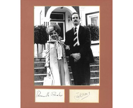 Fawlty Towers: collection of cast autographs including John Cleese Prunella Scales, Andrew Sachs, on five 10x8" format photog