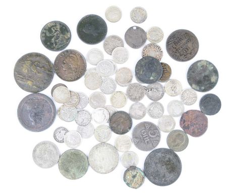 Great Britain and World, a collection of miscellaneous coins to include GB Victorian and later threepences, commemorative cro