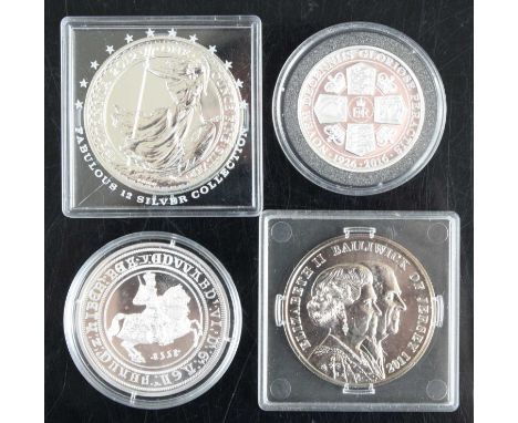Great Britain and World, a large collection of miscellaneous coins to include 2012 Britannia 1oz Fine Silver £2, a reproducti