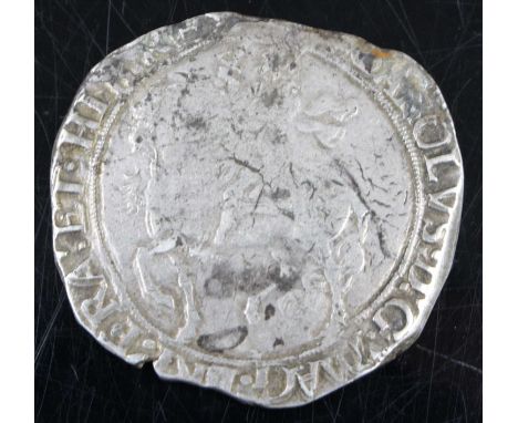 England, Charles I (1625-1649) half crown, group IV obv: King Charles I on horseback left, with upright sword and flowing clo