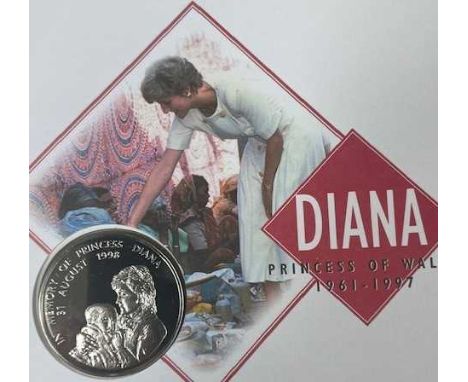 Diana Princess of Wales (1961-1997) Westminster mint, collection of commemorative coins and First Day covers to include Zambi
