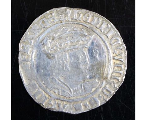England, Henry VIII (1509-1547) groat, 2nd coinage (1526-44), obv: crowned and draped bust facing right, legend around, rev: 