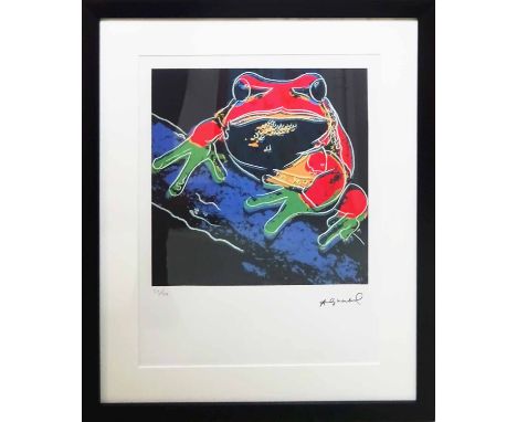 ANDY WARHOL 'Pine barrens tree frog', 1983, lithograph, from Endangered Species portfolio, hand numbered limited edition no. 