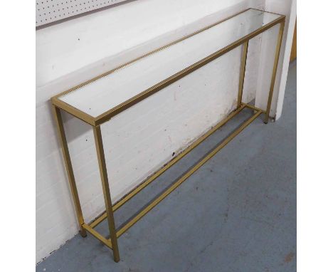 CONSOLE TABLE, in a 1950's French inspired style, 152cm x 26cm x 79cm.