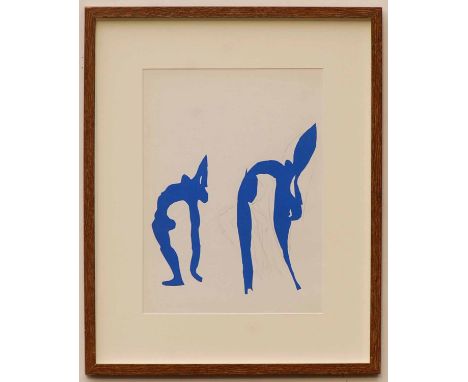 HENRI MATISSE 'Acrobates', original lithograph from the 1954 edition after Matisse's cut-outs, printed by Mourlot, 38cm x 29c