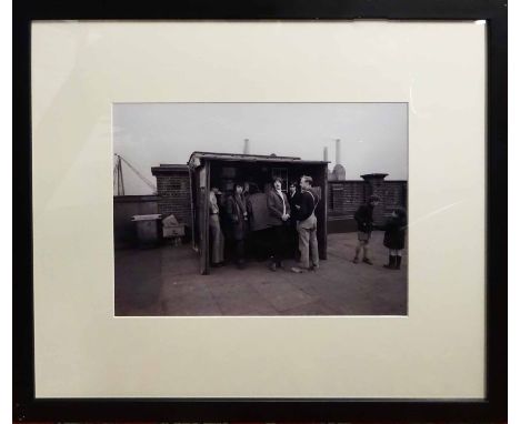 ROLLING STONES ON BATTERSEA BRIDGE PIE STALL, 1964 Oct 11th, 1 out of 1, 25cm x 36cm, framed and glazed.