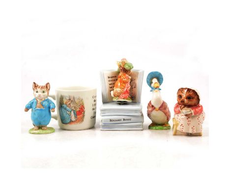 Beswick Jemima Puddleduck; Old Mr Brown; Tom Kitten; Flopsy, Mopsy and Cottontail; Royal Albert Mrs Tiggywinkle Takes Tea; We