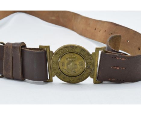 Vintage 'The Boys Brigade' Stedfast belt with brass catch, 117cm long  