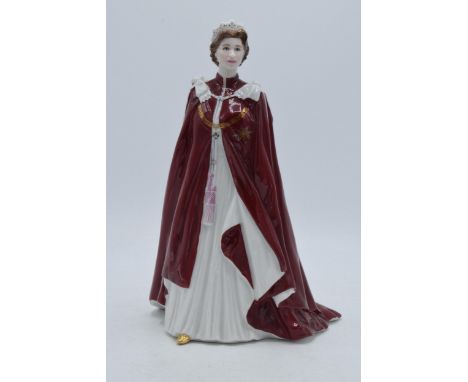 Royal Worcester figure Queens 80th Birthday 2006.  In good condition with no obvious damage or restoration.