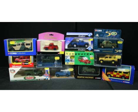 CORGI - collection of 12 x various Landrover diecast vehicles (8 x corgi) to include limited editions 07302 - Military Land R