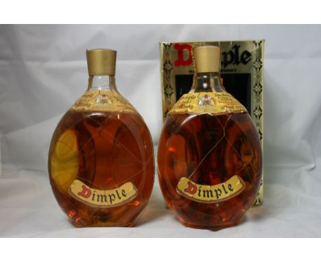 WHISKY - two bottles of Haig & Co Dimple Old Blended Scotch whisky (one boxed) (26 2/3 fl.oz/70% proof).