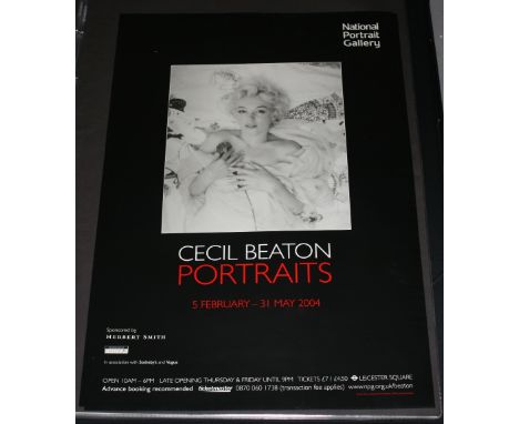 CECIL BEATON - Art exhibition poster for February 5th to May 31st 2004 for the 'Portraits' exhibition featuring Marilyn Monro