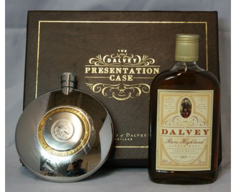 WHISKY - Bottle of Dalvey Rare Highland 10 year old Single Malt (35cl) in presentation box with certificates & stainless stee