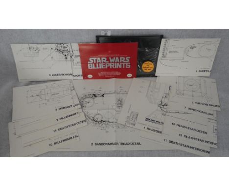 STAR WARS - STAR WARS BLUE PRINTS: "A Set of Detailed Designs for Sets and Effects", First Ballantine Books edition November 