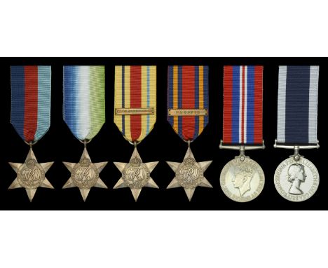 Six: Plumber Second Class M. Pearce, Royal Navy  1939-45 Star; Atlantic Star; Africa Star, 1 clasp, North Africa 1942-43; Bur