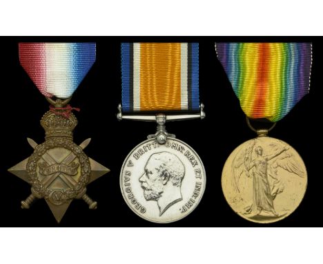 Three: Captain H. E. Stephens, Oxfordshire and Buckinghamshire Light Infantry  1914-15 Star (Capt. H. E. Stephens. Oxf. & Buc