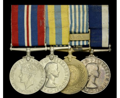 Four: Chief Engine Room Artificer T. Quaine, Royal Navy   War Medal 1939-45; Korea 1950-53 (P/MX.708082 T. Quaine. E.R.A.4. R