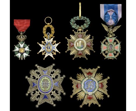 The Honours and Awards Bestowed upon a French Count.  France, Second Empire, Legion of Honour, Knight’s breast badge, slightl