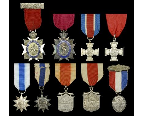 Royal Army Temperance Association Medals. Royal Army Temperance Association Five Year Medal, silver and enamel (2) (RATA.5), 