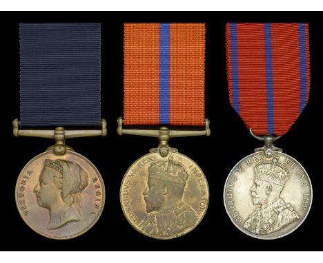 Three: Police Constable M. R. Tullett, Metropolitan Police  Jubilee 1897, Metropolitan Police (P.C. M. Tullett. G Divn.); Cor