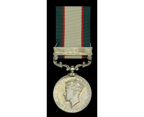 India General Service 1936-39, 1 clasp, North West Frontier 1937-39 (Capt. N. G. Bett, R.I.A.S.C.) toned, extremely fine  £80