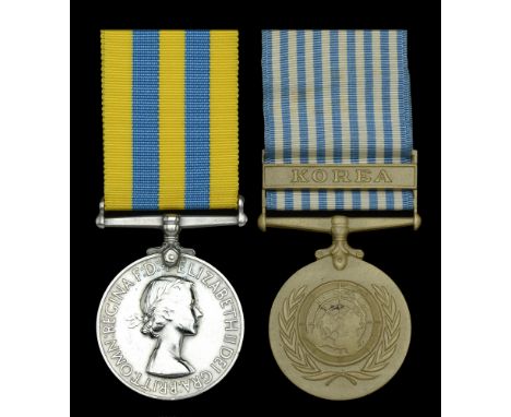 Pair: Trooper E. R. Newman, 5th Royal Inniskilling Dragoon Guards  Korea 1950-53, 1st issue (22440922 Tpr. G. R. Newman. 5 D.