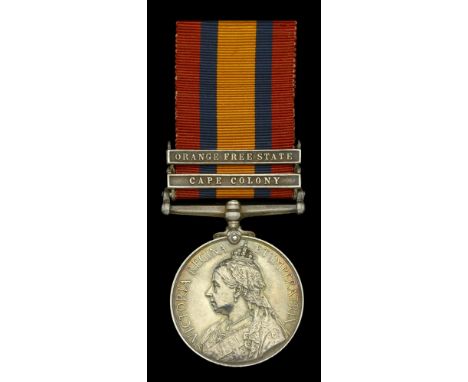 Queen’s South Africa 1899-1902, 2 clasps, Cape Colony, Orange Free State (3191 Pte. A. Brown, Oxford: Lt. Inft.) good very fi