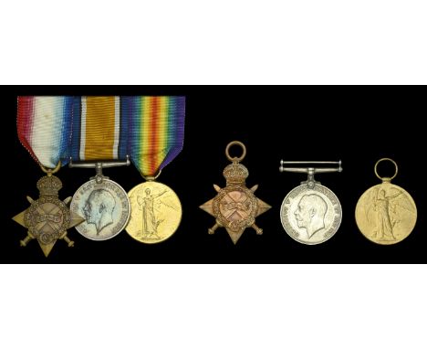 Three: Private J. Peel, King’s Own Scottish Borderers 1914-15 Star (20474 Pte. J. Peel. K.O. Sco: Bord:); British War and Vic