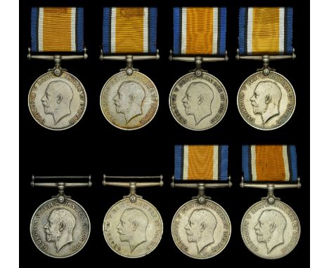 British War Medal 1914-20 (8); (10471 Pte. C. J. Driver. Oxf. & Bucks. L.I.; 3336 Pte. A. Ferriman. Oxf. & Bucks. L.I.; 9014 