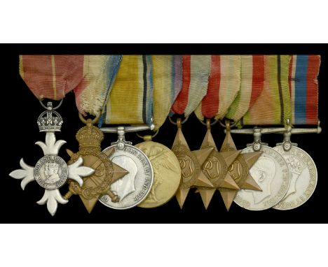 A Second War M.B.E. group of nine awarded to Major A. C. L. Chudleigh, Leicestershire Regiment  The Most Excellent Order of t