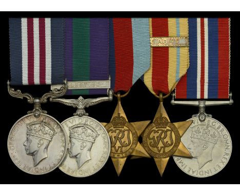 A Second War 1942 ‘North Africa’ M.M. group of five awarded to Sergeant R. Miller, Royal Northumberland Fusiliers, who was de