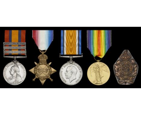 Four: Private F. Hutchings, Oxfordshire Light Infantry, later 9th (Queensland) Battalion, Australian Imperial Force  Queen’s 