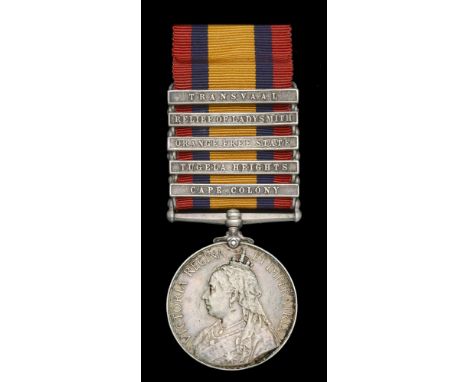 Queen’s South Africa 1899-1902, 5 clasps, Cape Colony, Tugela Heights, Orange Free State, Relief of Ladysmith, Transvaal (116