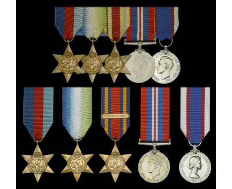 Five: Able Seaman A. Blytham, Royal Fleet Reserve 1939-45 Star; Atlantic Star; Africa Star; War Medal 1939-45; Royal Fleet Re