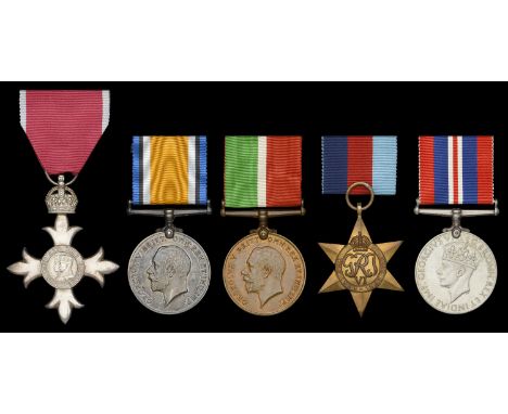 A post-War M.B.E. group of five awarded to Chief Engineering Officer W. Turnbull, Mercantile Marine  The Most Excellent Order